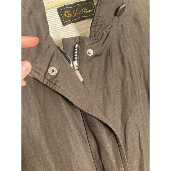 Loro Piana Storm System Brown Mid-length Jacket Luxury Wool/ Linen/ Silk ~ Sz 42 - Picture 4 of 12